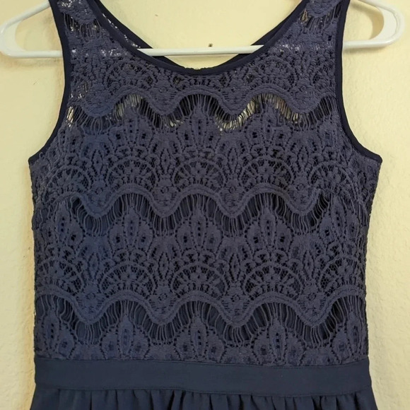 Lilly Pulitzer navy sleeveless lace top dress - Picture 7 of 8